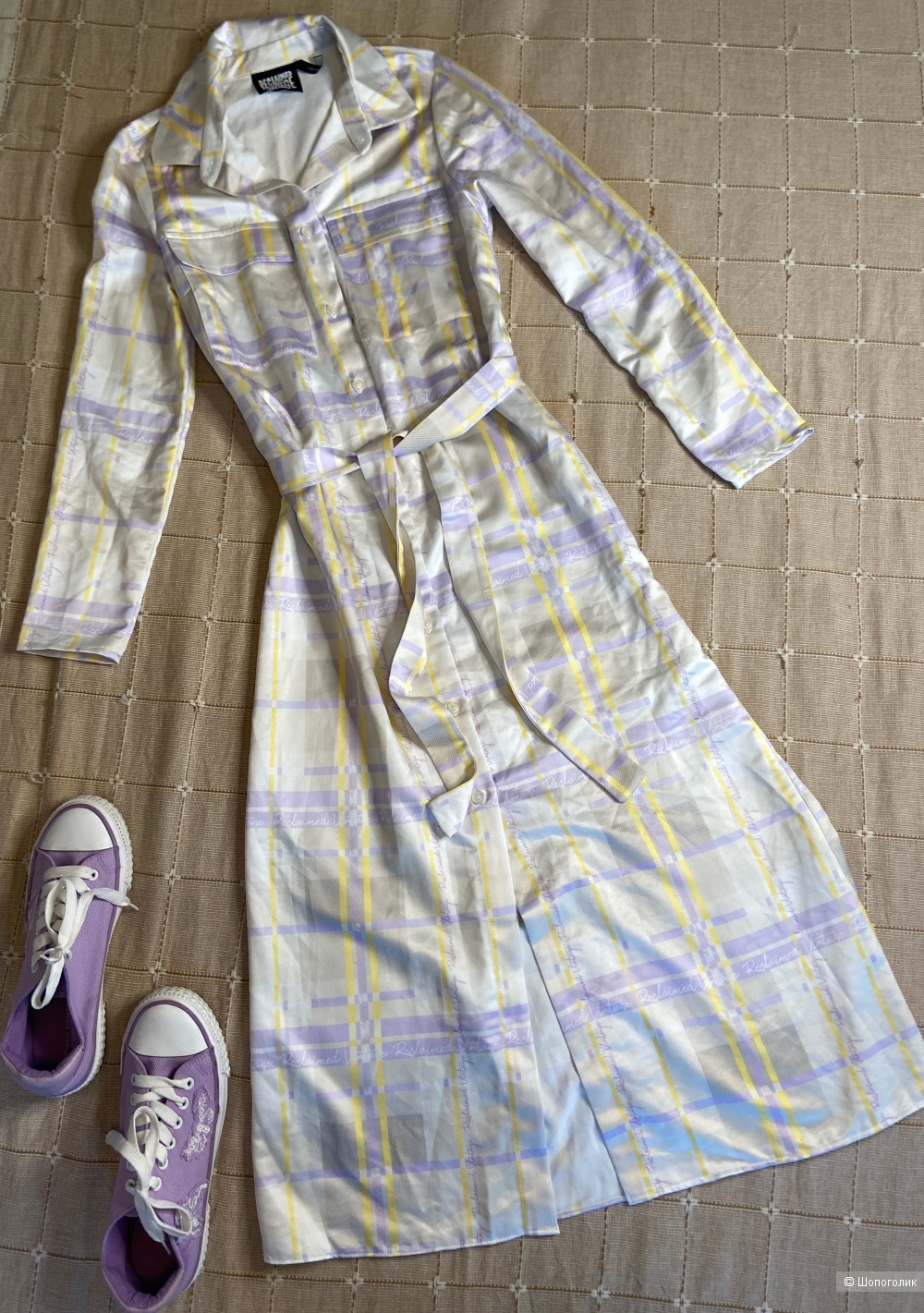 Платье - рубашка Reclaimed Vintage, размер 42-44