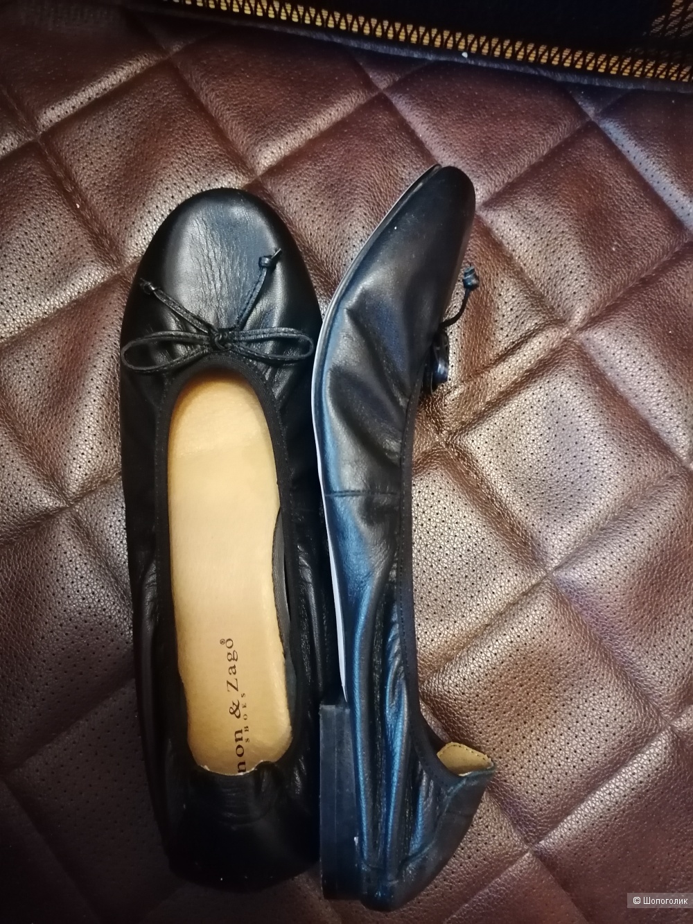 Кожаные туфли балетки Zanon Zago 41 размера