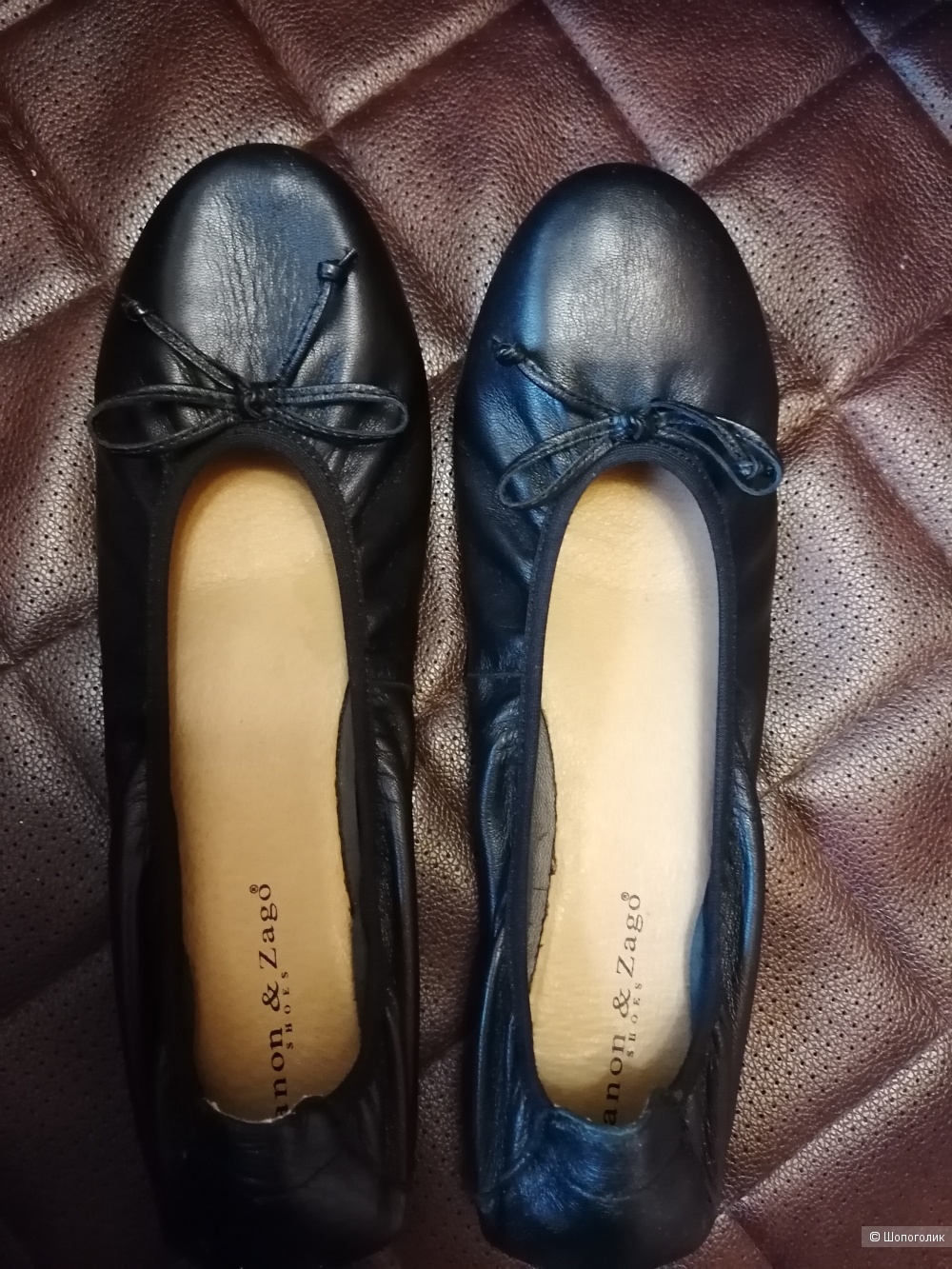 Кожаные туфли балетки Zanon Zago 41 размера
