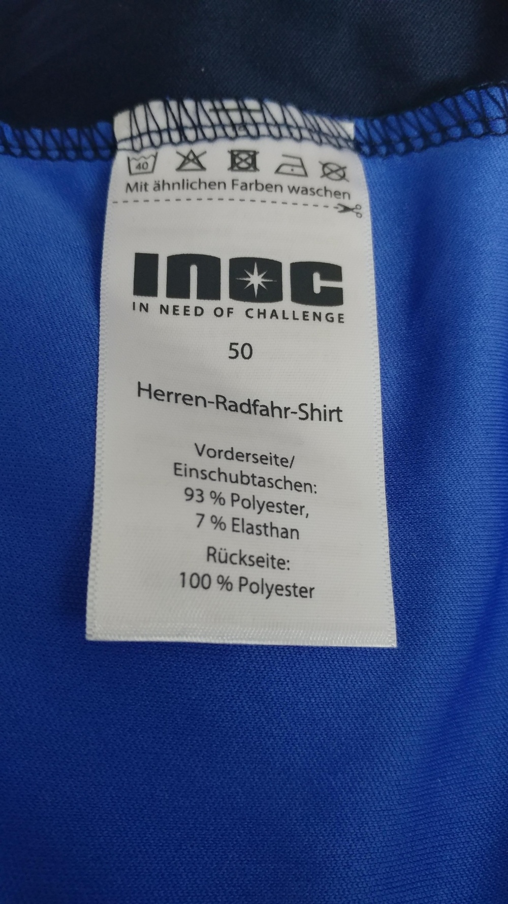 Herren-Radfahr-Shirt INOC р. 48/50