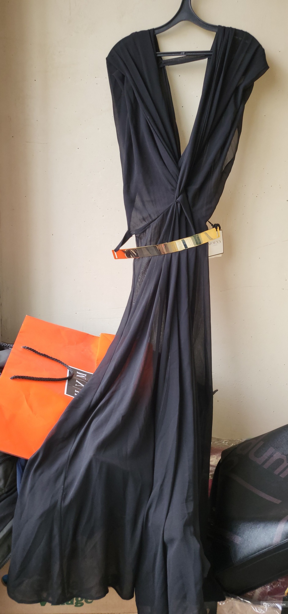 Черное пляжное платье Moeva London, S