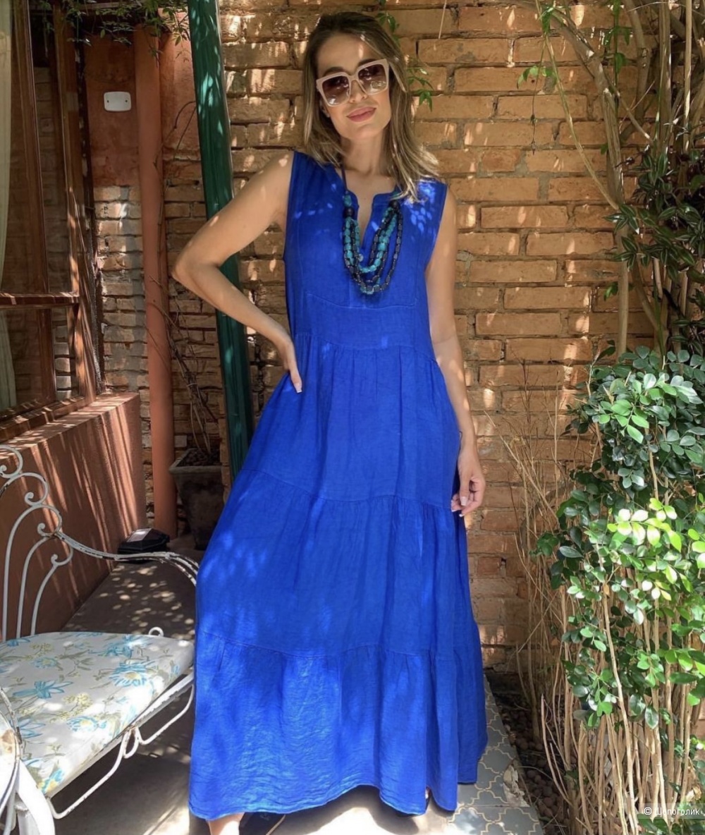 Платье сарафан льняной Miss Boutique, 42-48