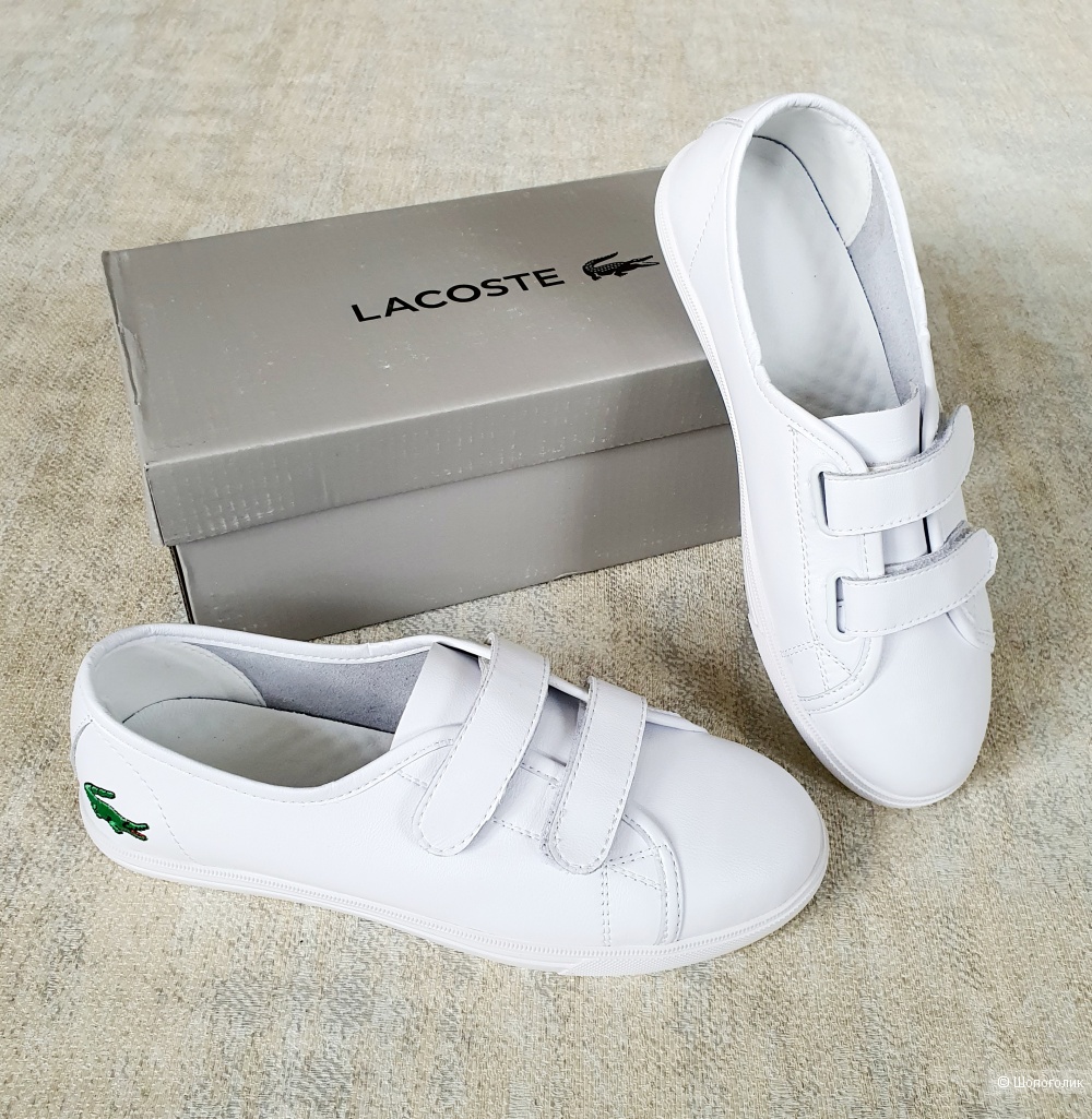 Кеды Lacoste натуральная кожа женские новые 36\37\38