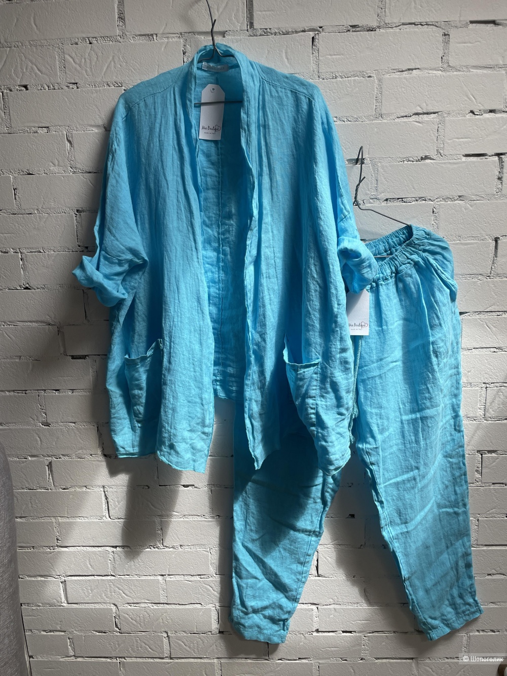 Комплект лен брюки и рубашка My boutique linen, 42-50