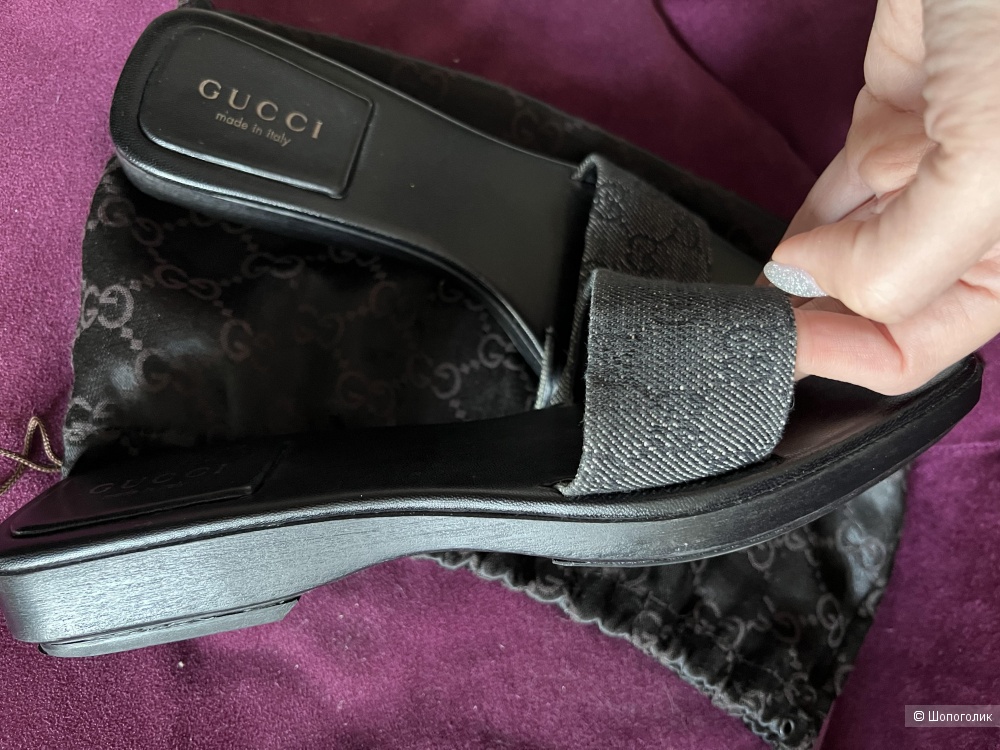 Шлепки Gucci 41