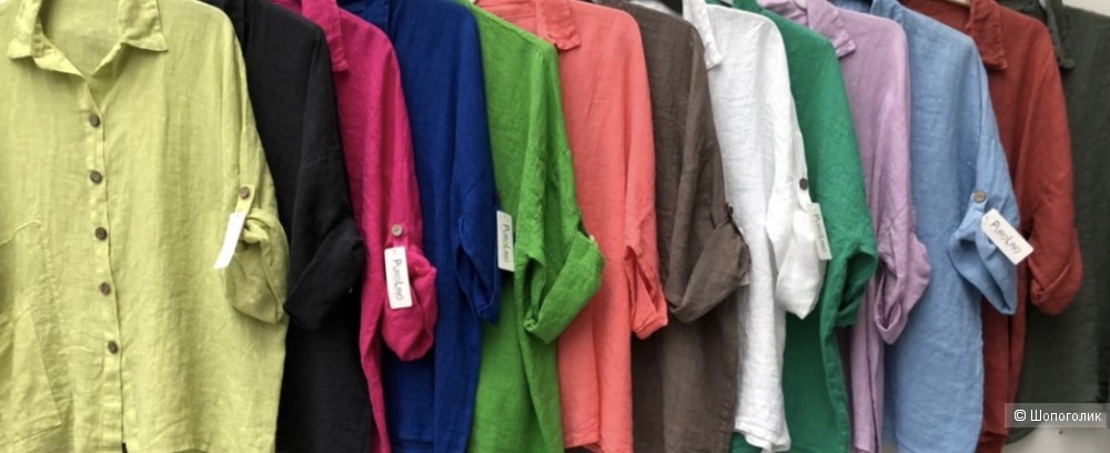 Кардиган рубашка  бохо italy boho chic puro lino, oversize