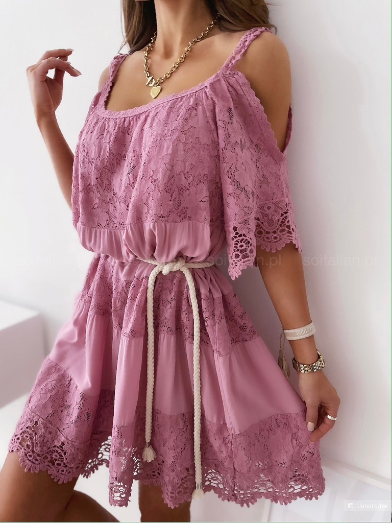 Платье с кружевом Italia Boho chic, 42-50