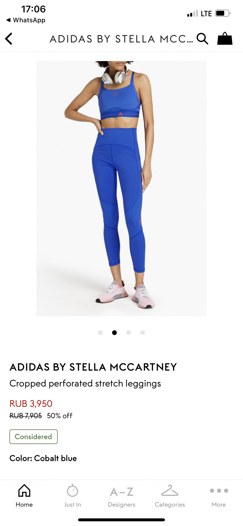 Леггинсы  Adidas by Stella McCartney, размер S