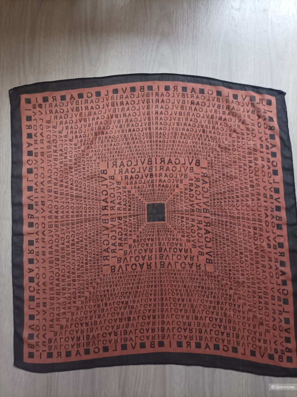 Шифоновый платок bulgari, 70х70 см