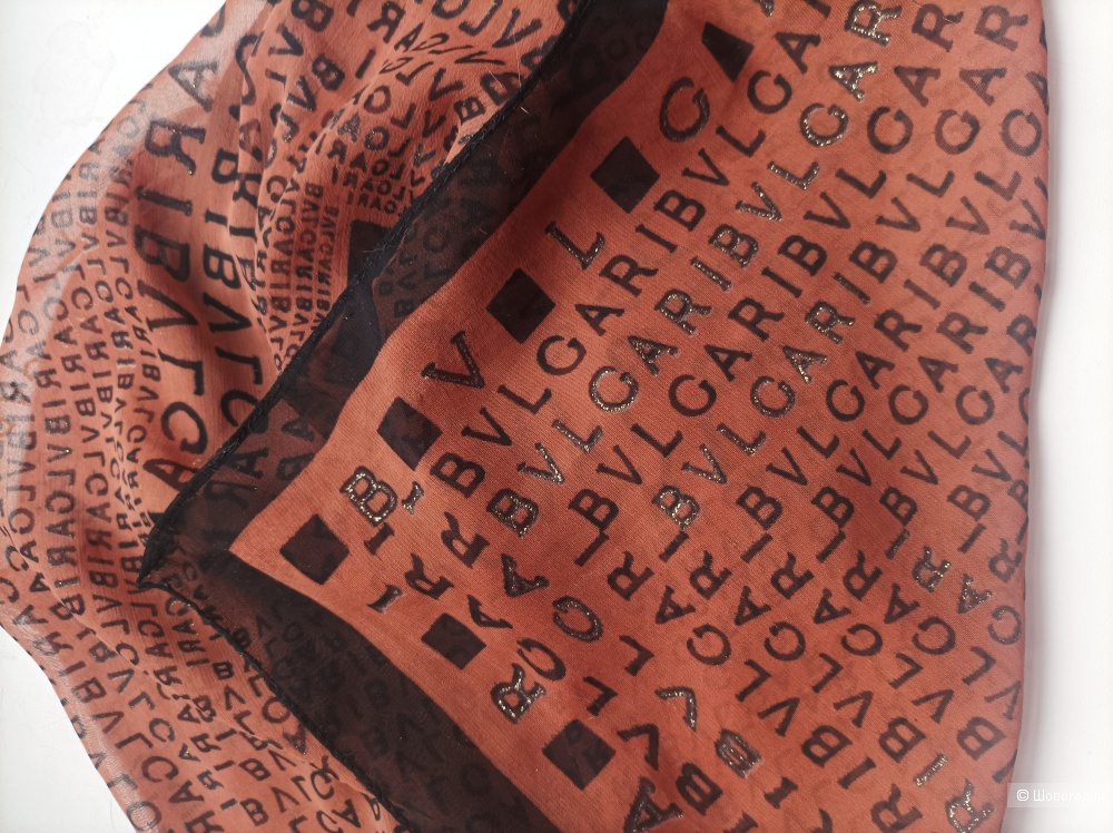 Шифоновый платок bulgari, 70х70 см