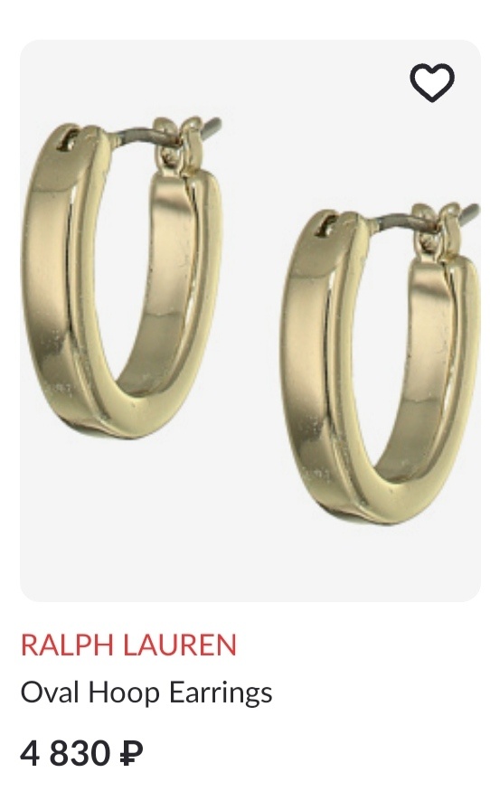 Серьги Ralph Lauren