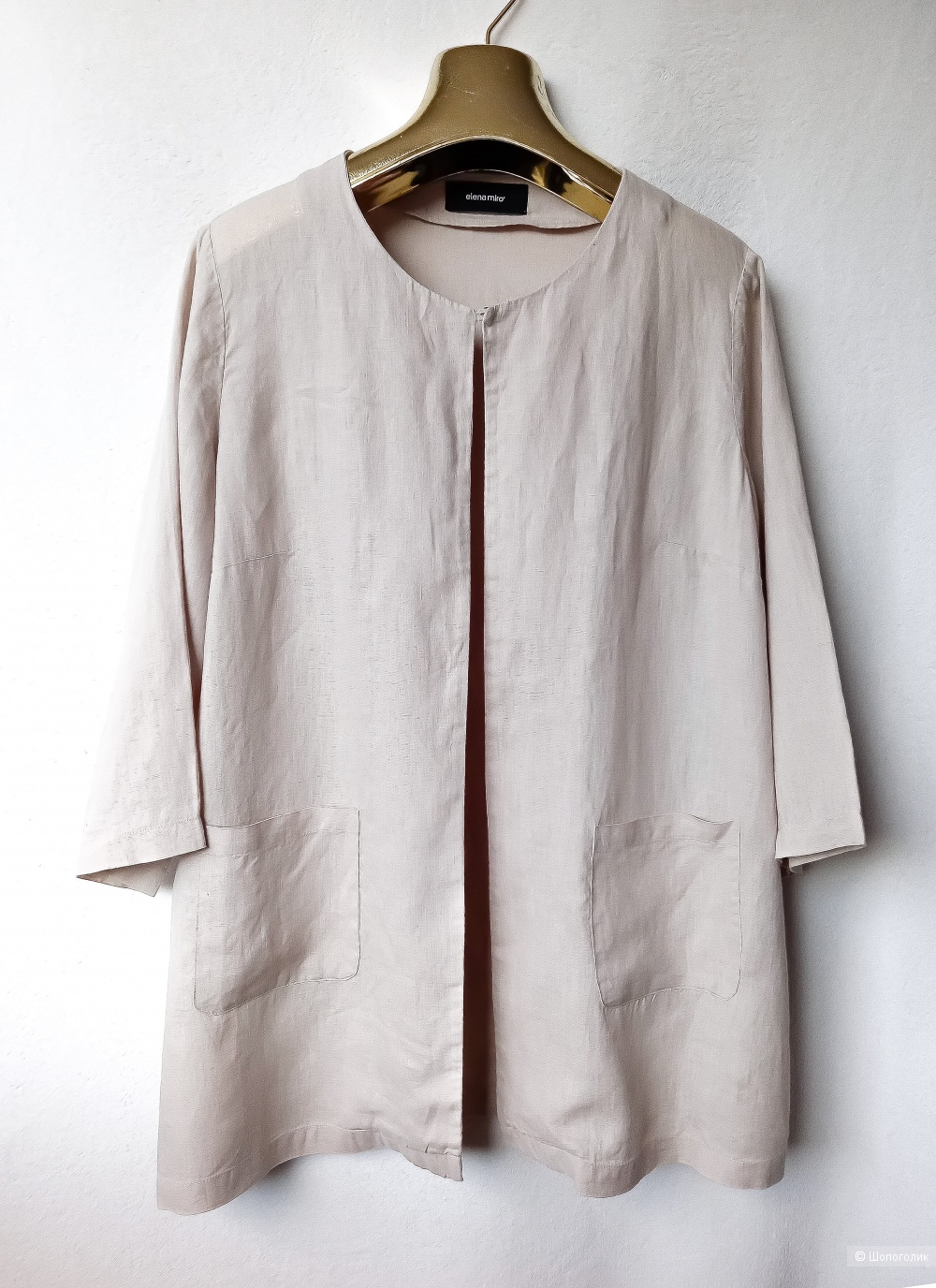 Тонкий льняной жакет ELENA MIRO  Xl  oversize