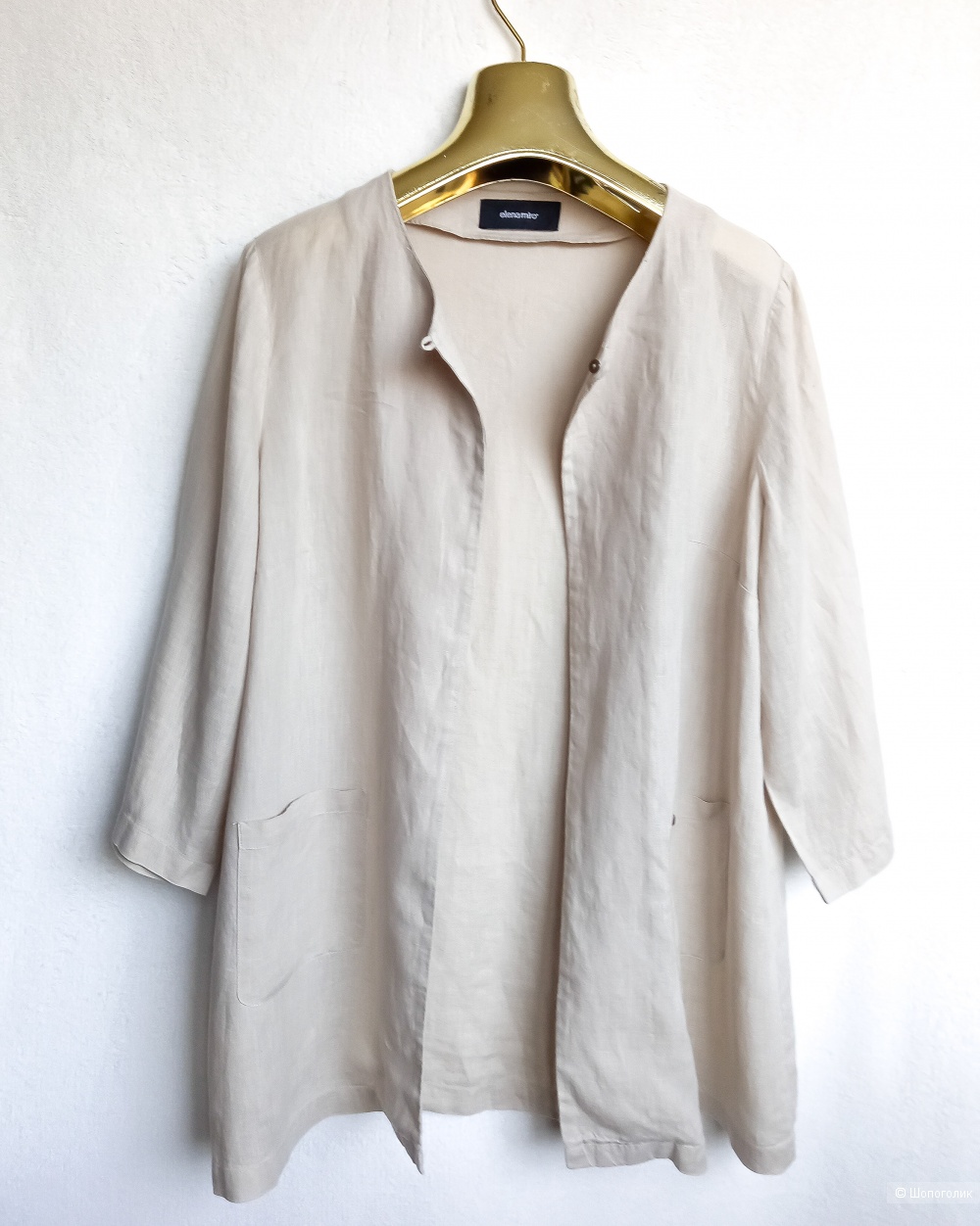 Тонкий льняной жакет ELENA MIRO  Xl  oversize