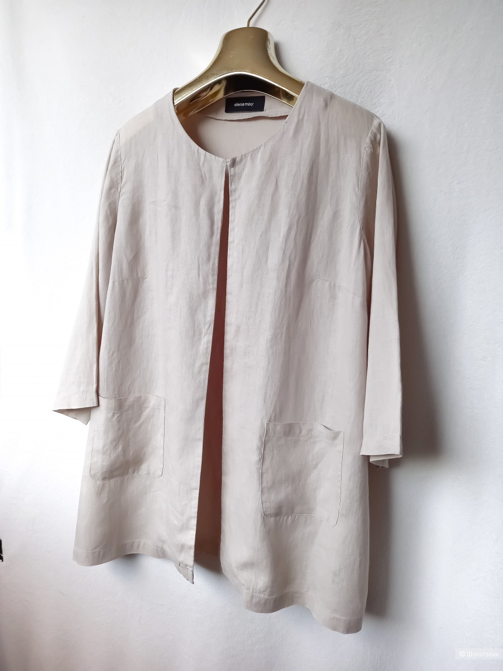 Тонкий льняной жакет ELENA MIRO  Xl  oversize