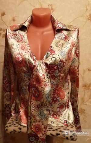 Атласная блузка "Glance", размер 46