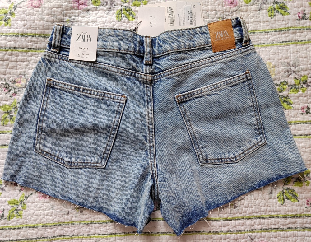 Джинсовая юбка-шорты Zara, размер S (42-44)