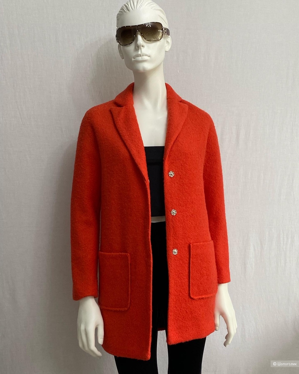Буклированное пальто Fashion xs