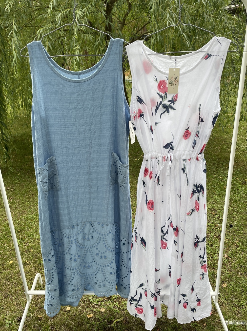 Сет 2 шт платье сарафан Blue&White flowers italy, 42-52