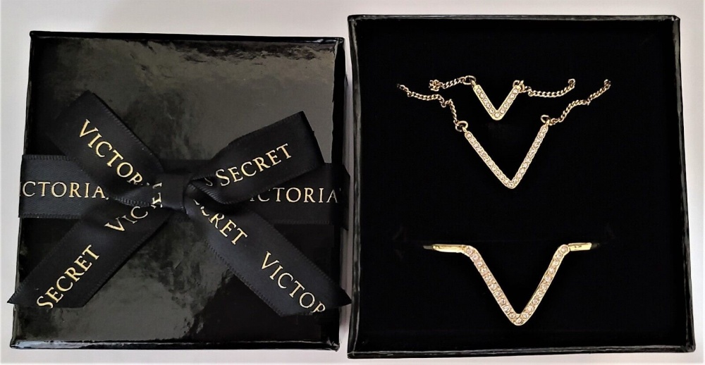 Комплект: браслет и кулоны Victoria's Secret, One size
