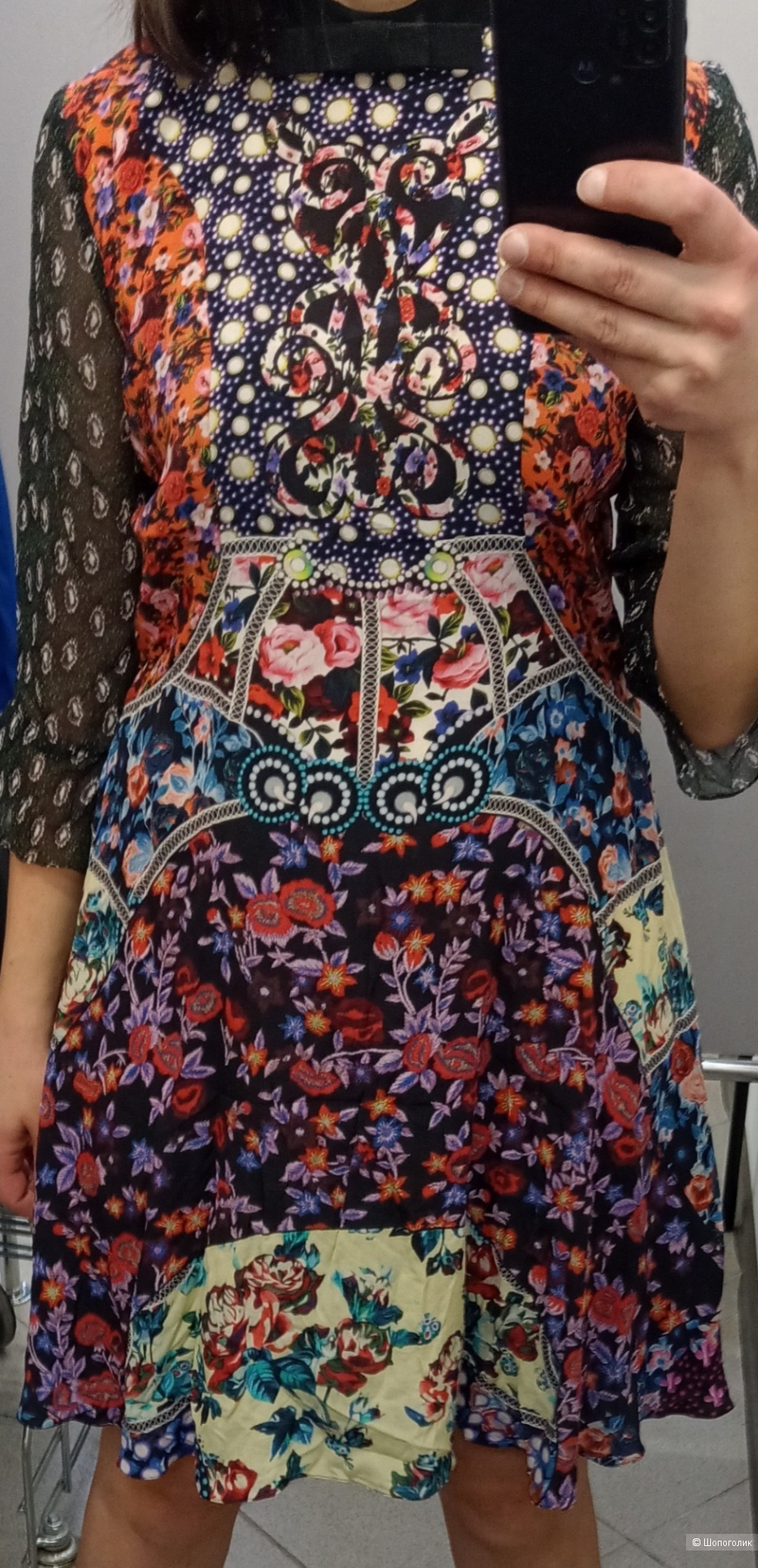 Платье Mary Katrantzou, шёлк, размер М