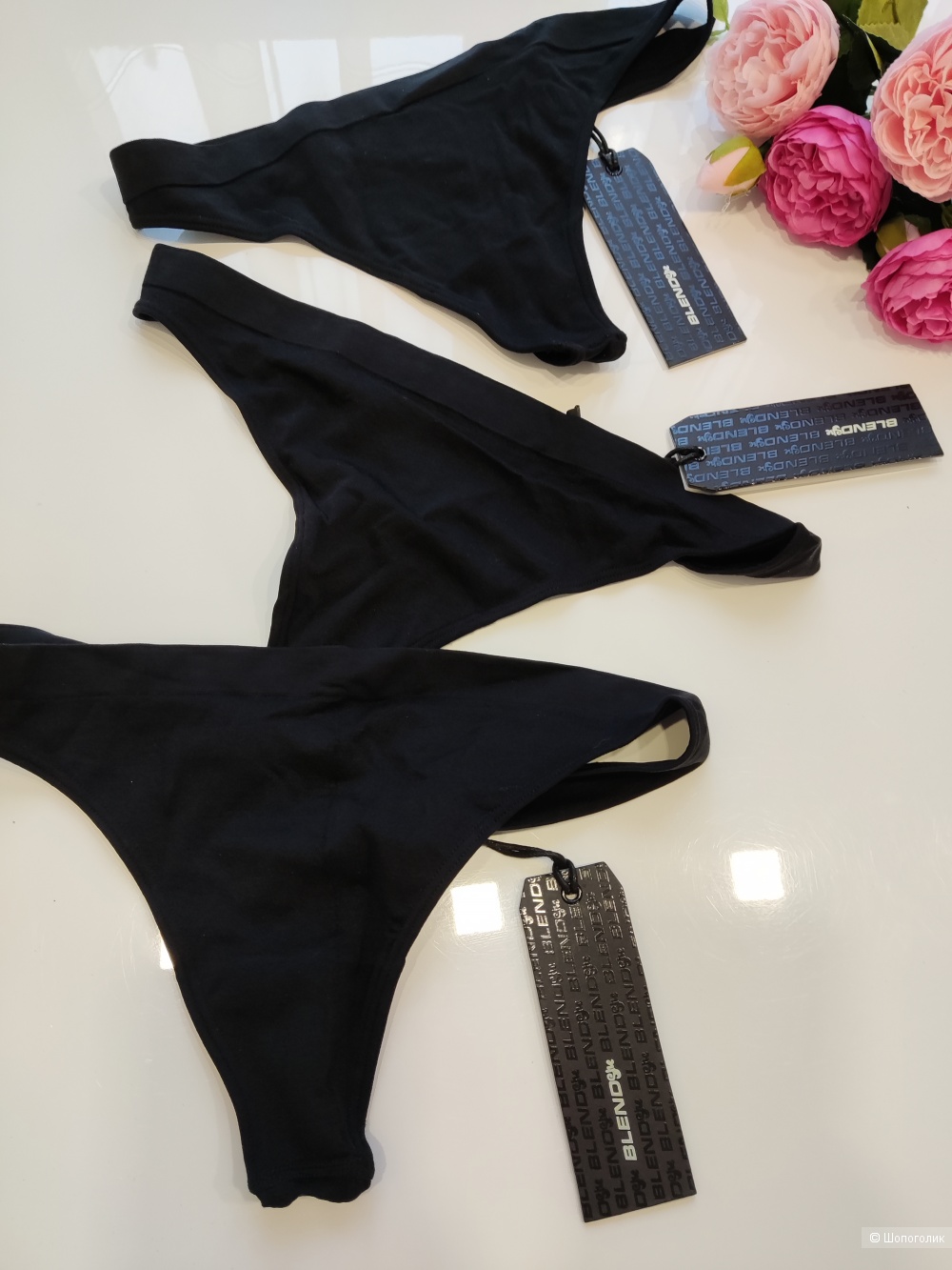 Комплект 3 шт Стринги Blend she, S
