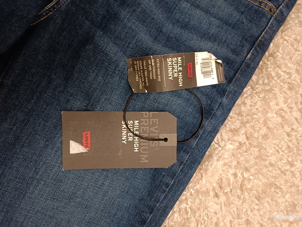 Джинсы Levi's mile high super skinny jeans levis, размер 30