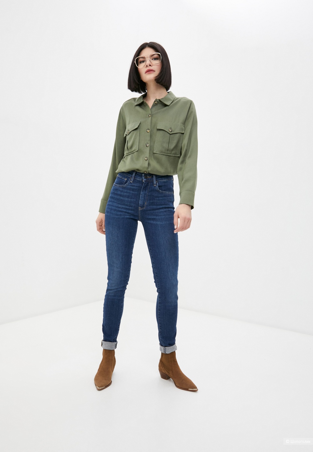 Джинсы Levi's mile high super skinny jeans levis, размер 30