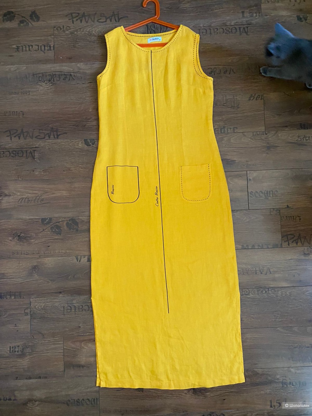 Льняное платье BSC, 46-48 рус. размер