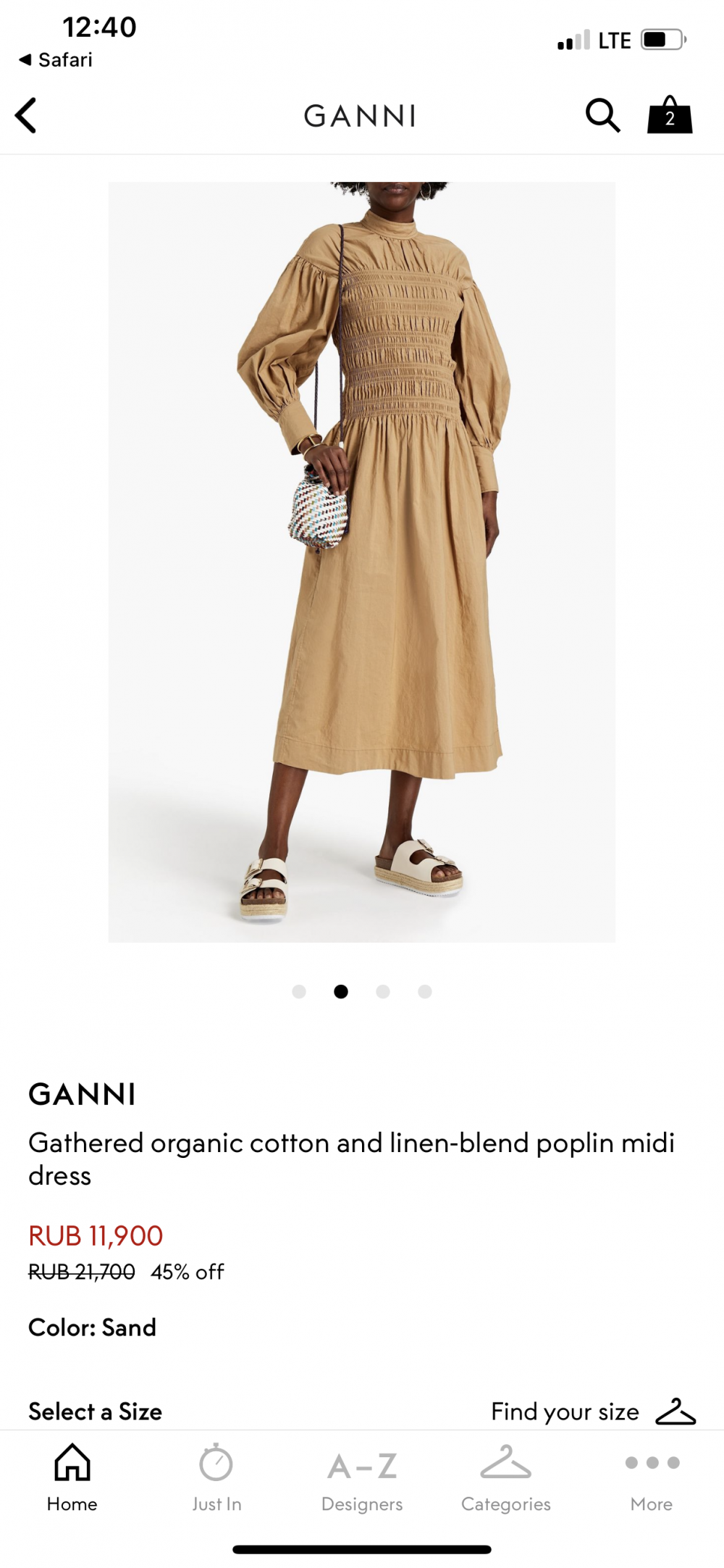 Платье Ganni , размер 38  фр.