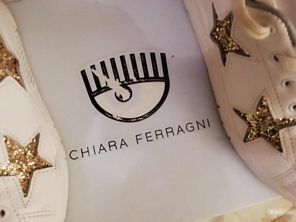 Кроссовки кожаные Chiara Ferragni, 35