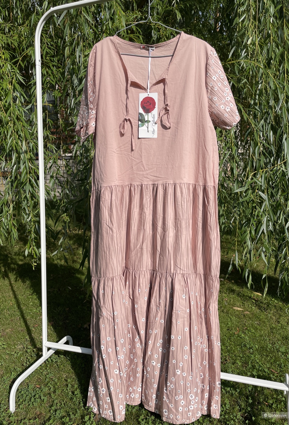 Платье крестьянка бохо New collection blush, 46-50