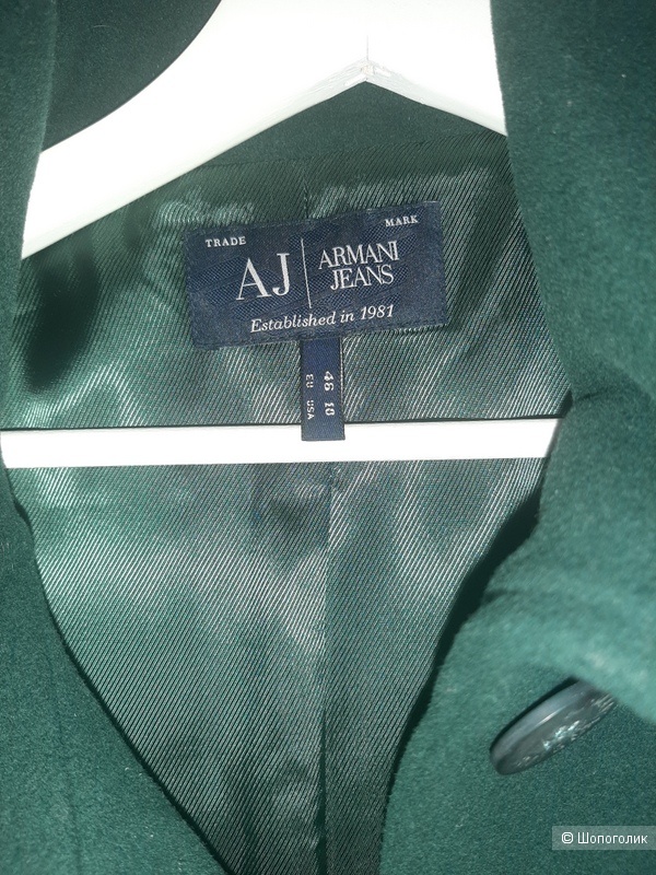 Шерстяное пальто Armani Jeans маркировка 46 it, на рус.46-48 размер