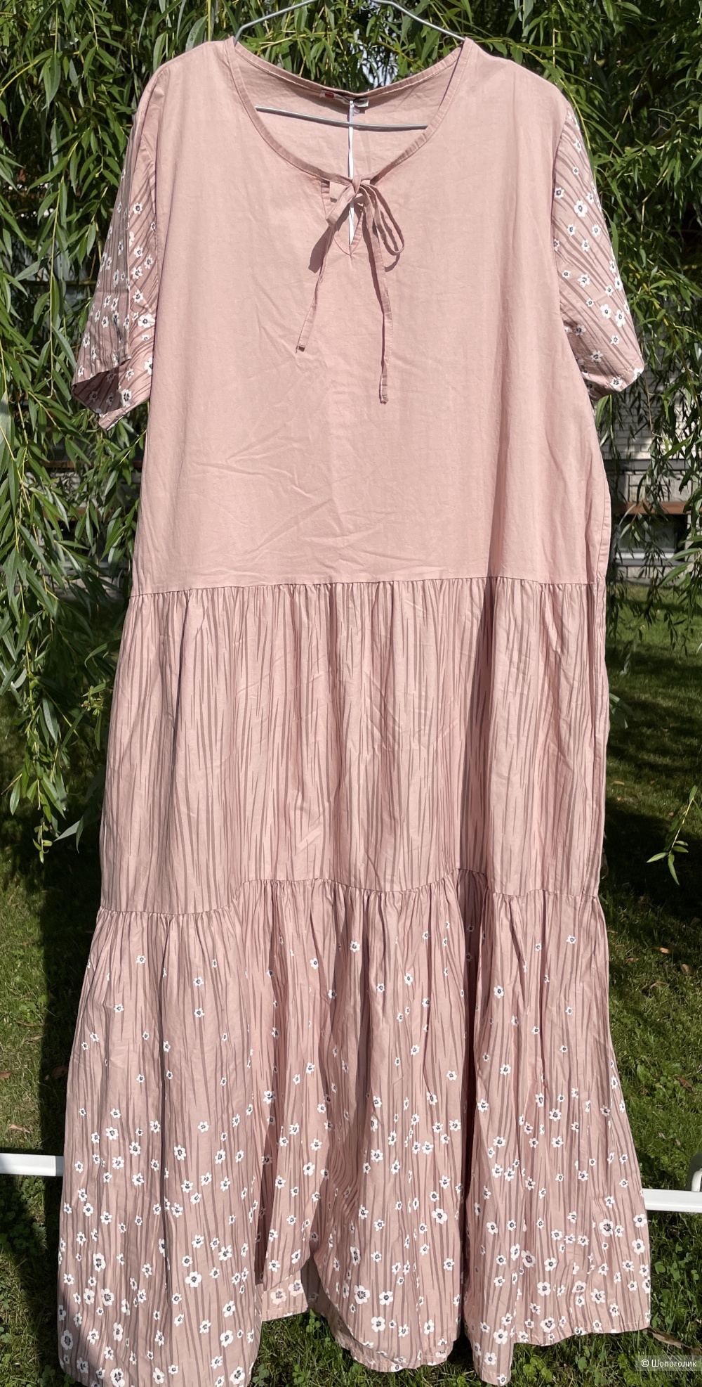 Платье крестьянка бохо New collection blush, 46-50