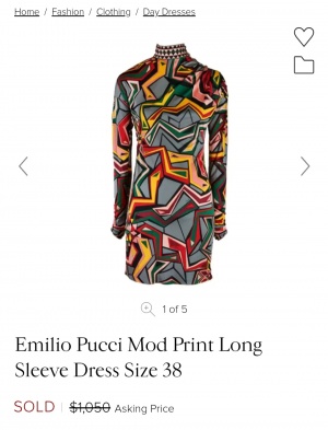 Шелковое платье Emilio Pucci размер S