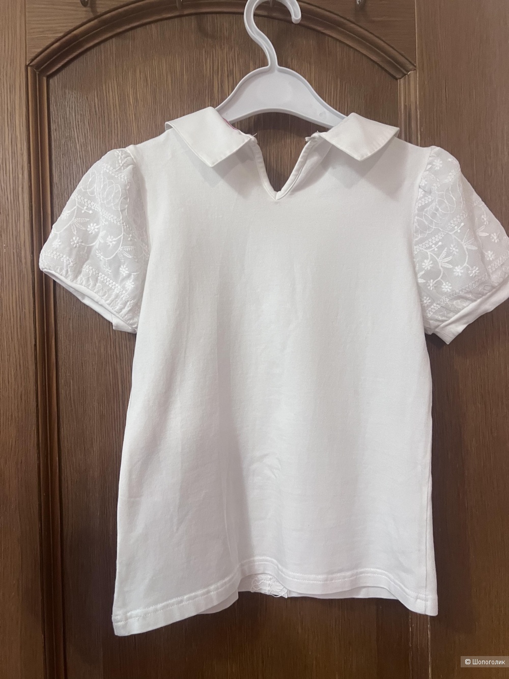 Комплект шикарных белых блузок Cleverly, размер 130/140