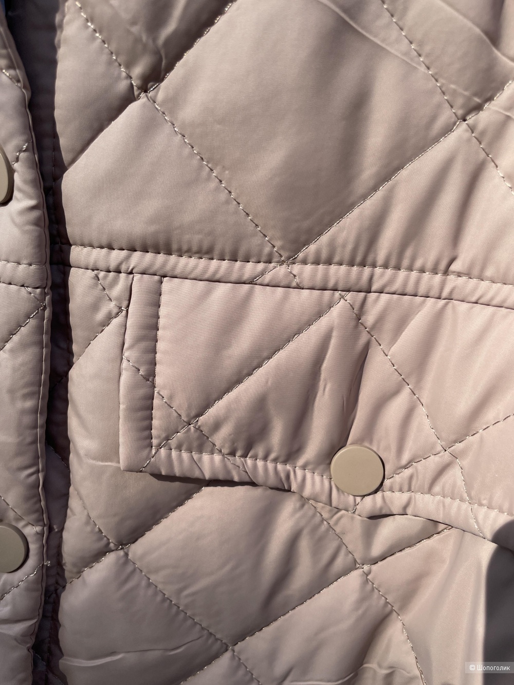 Куртка жакет стеганая с поясом  Dorimodes Blush, one size
