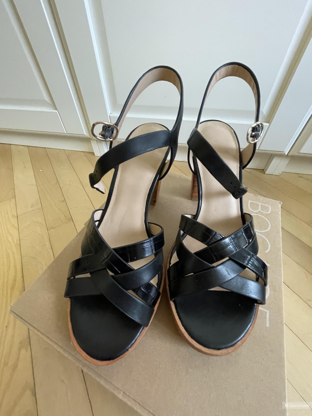 Босоножки на каблуке bocage натуральная кожа