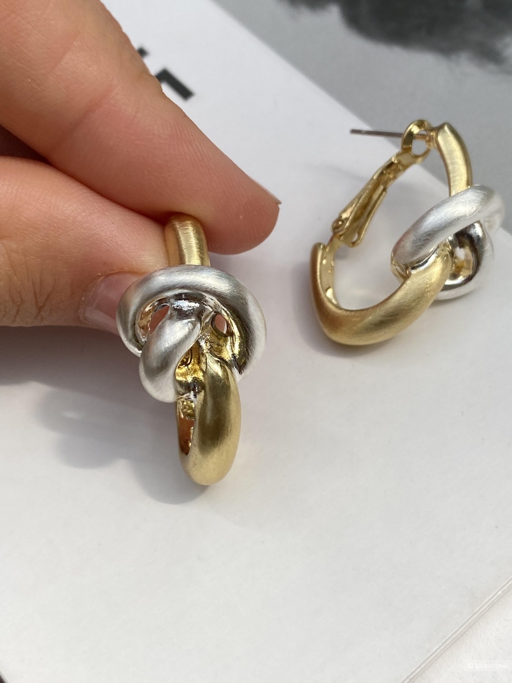 Серьги узелки