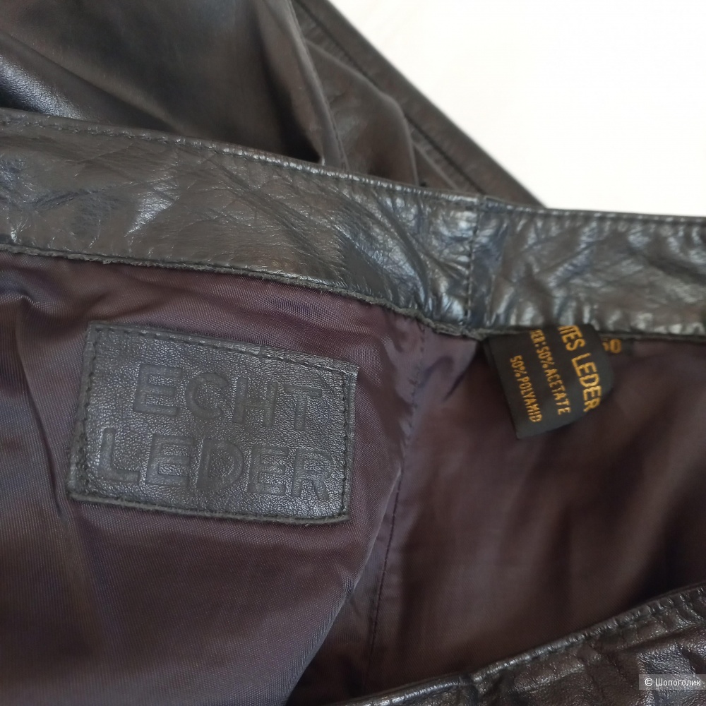Брюки кожаные Echt leader, размер 48