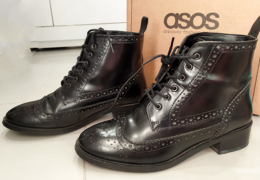 Кожаные ботинки ASOS р.37-38