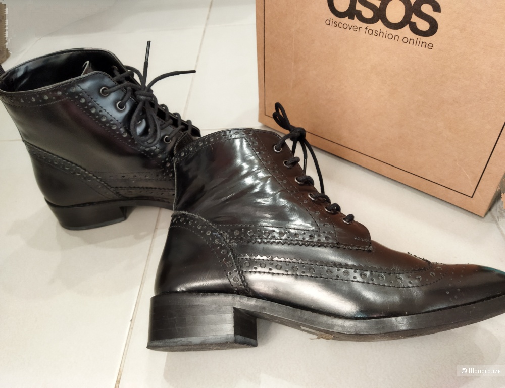 Кожаные ботинки ASOS р.37-38