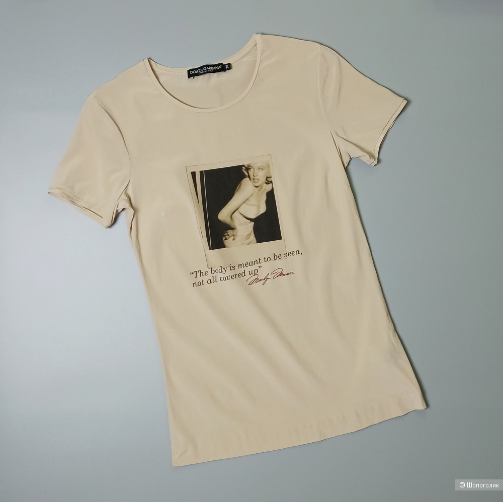 Шёлковая футболка Dolce & Gabbana S/42