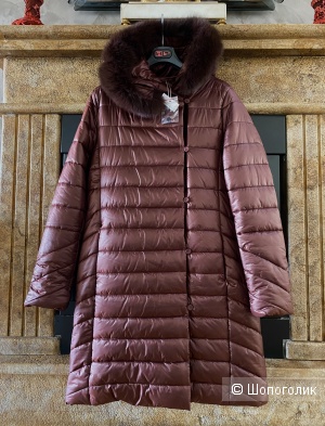 Болоневое пальто -пуховик Max Mara 44-46