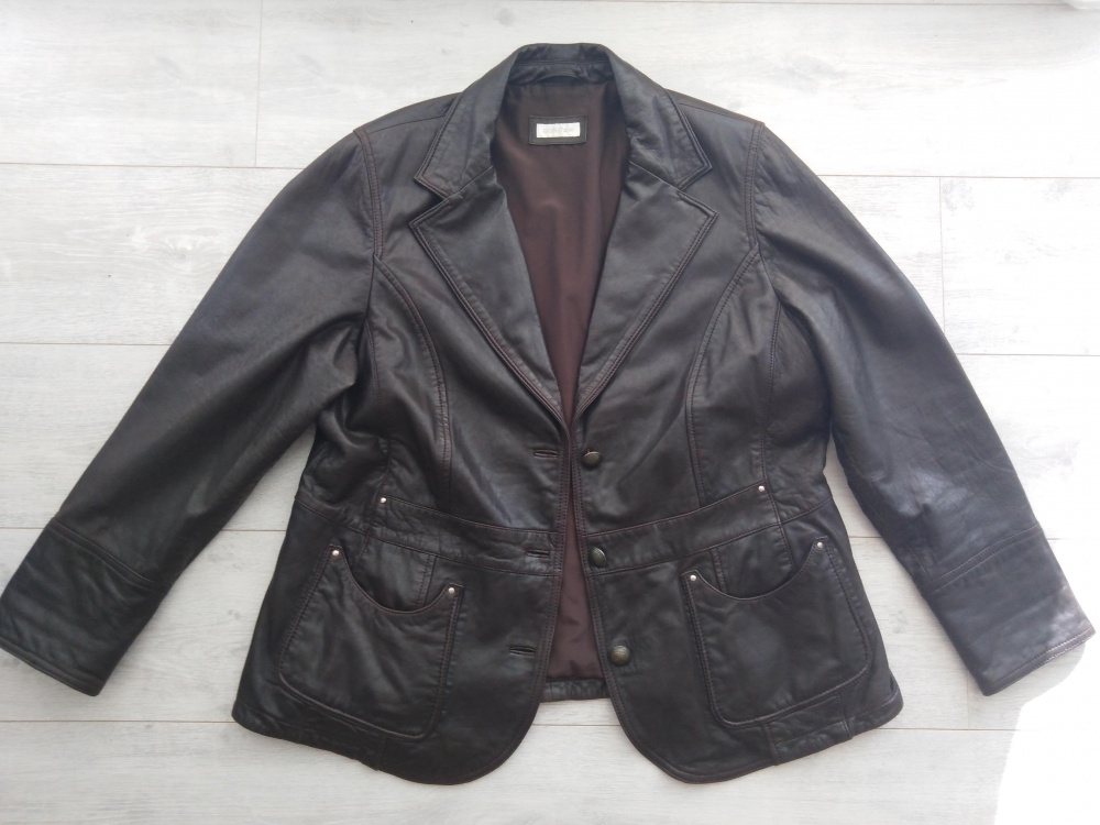 Кожаная куртка, бренд Bonita, размер 46-48