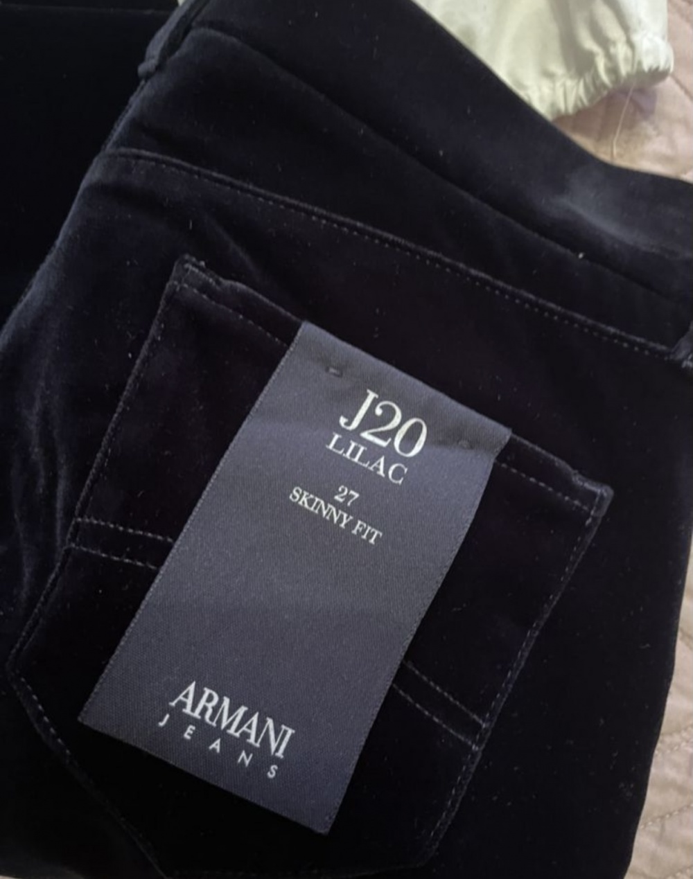 Бархатные брюки джинсы Armani Jeans р. 27 (на 42)