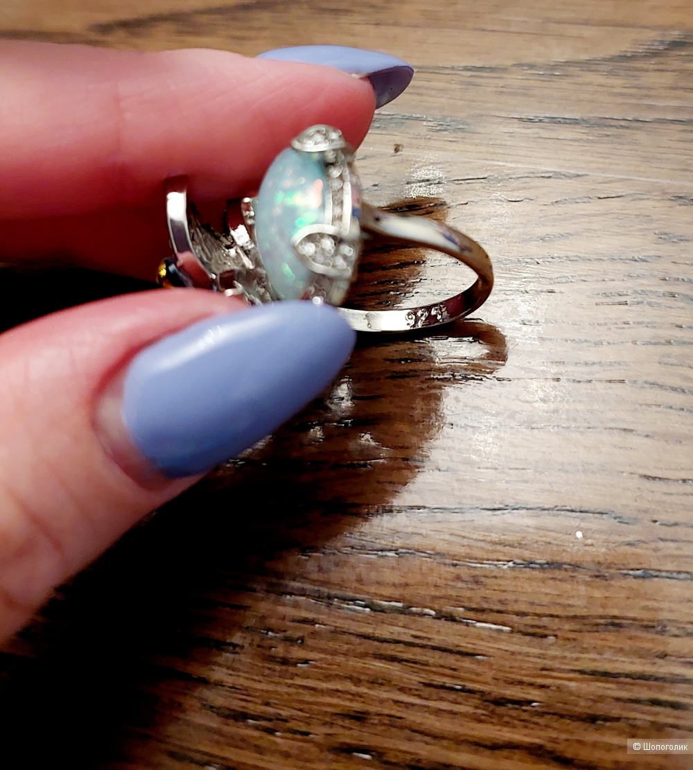 Серебрянное кольцо 925, 17 размер