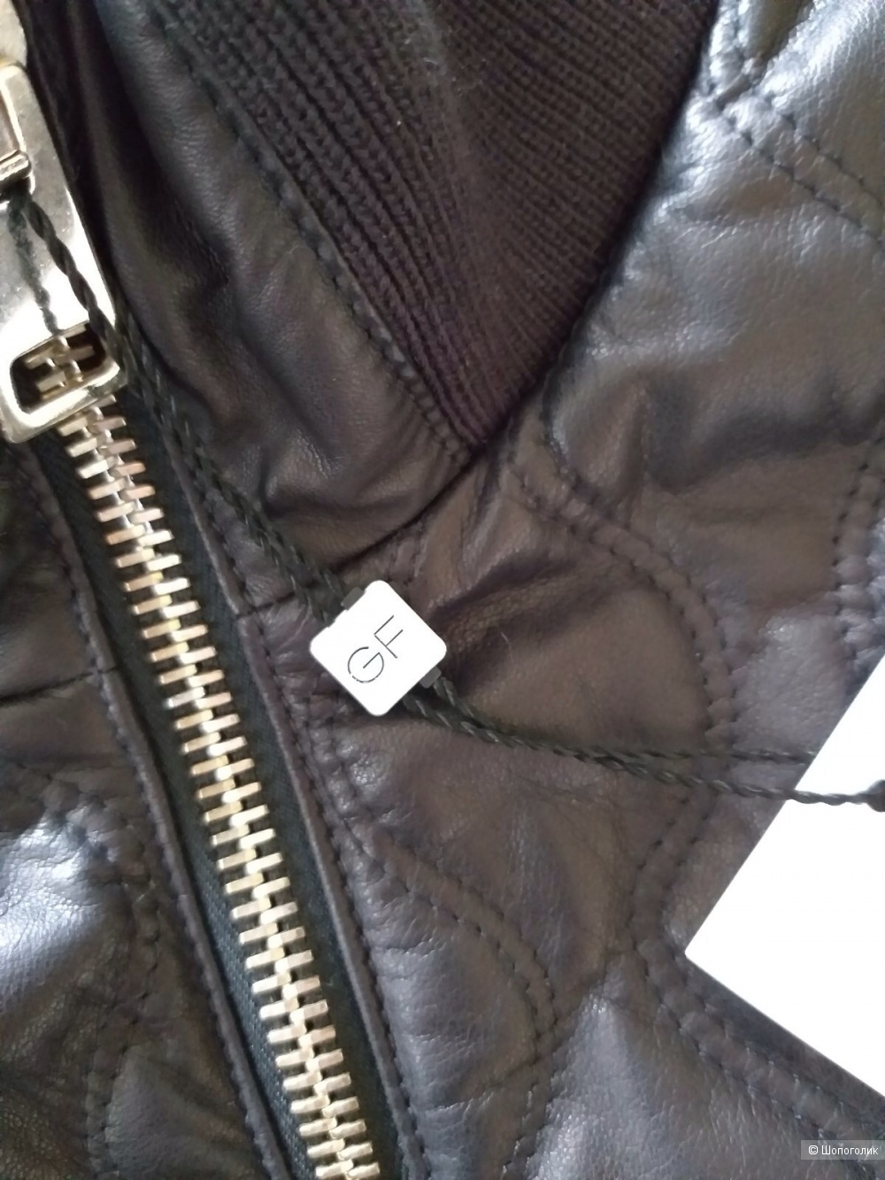 Кожаная куртка/ бомбер GF Ferre, размер 48 It, на 44-46-48