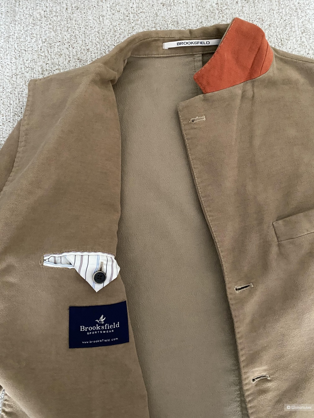 Мужской пиджак Brooksfield размер 52,сумка Roncato