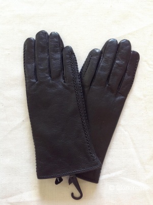 Кожаные перчатки, no name, размер M
