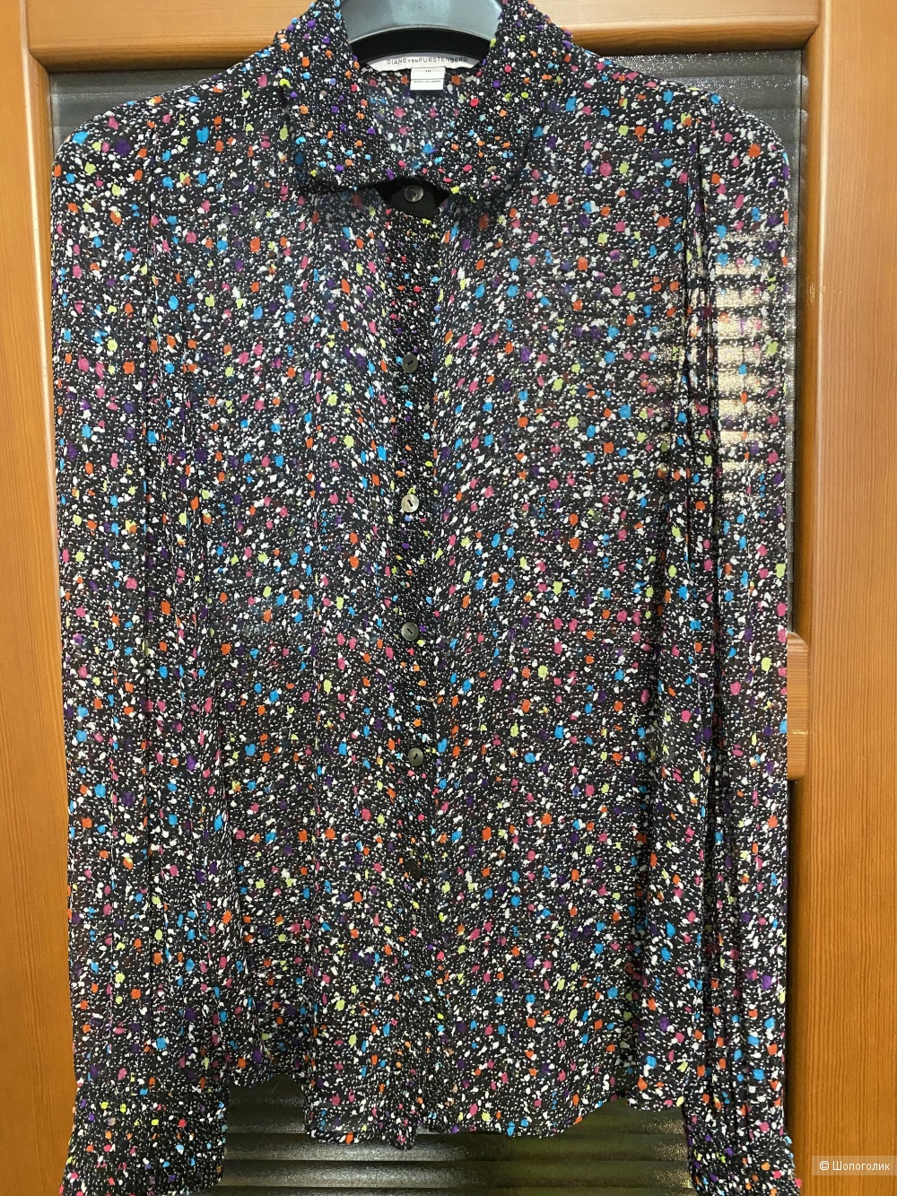 Шелковая блузка DIANE VON FURSTENBERG , размер 10, на 46-48